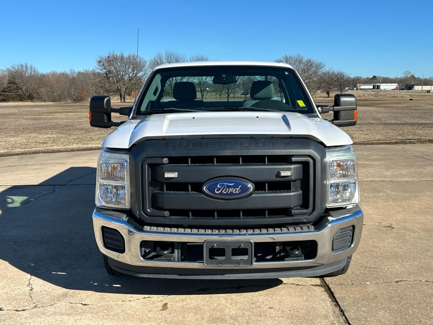 2015 White /Gray Ford F-250 SD (1FDBF2A62FE) with an 6.2L V8 F SOHC 16V engine, 6-Speed Automatic transmission, located at 17760 Hwy 62, Morris, OK, 74445, (918) 733-4887, 35.609104, -95.877060 - Photo#1